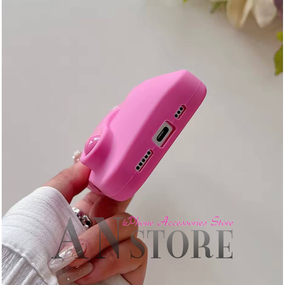 Чохол Rhode на айфон 12 про в рожевому кольорі Shortcake з блиском для губ